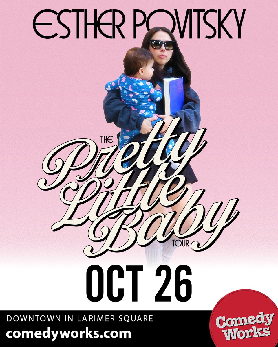 ComedyWorks's tweet image. π¨ON SALE NOW!π¨ @littleesther is bringing The Pretty Little Baby Tour to Comedy Works on Oct. 26th!
Get tickets here: bit.ly/40gwiMh