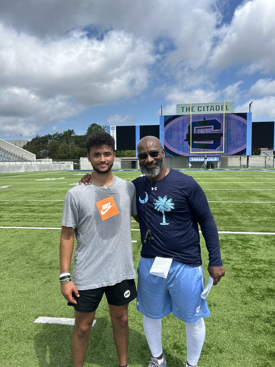 Jaylen Bender (@jaylen_bender) on Twitter photo Had a great day here <a href="/CitadelFootball/">The Citadel Football</a>‼️ Thank you <a href="/CoachCoax17/">Tony Coaxum</a> and <a href="/KoachDrayton/">Maurice Drayton</a> for having a wonderful camp and having me there! #GWK <a href="/CoachGantz/">Andrew Gantz</a> <a href="/Pipeline_Rec/">Pipeline Recruiting (ALL SPORTS)</a> <a href="/GameWinnerKick/">Game Winner Kicking</a> <a href="/Br0ckMiller/">Brock Miller</a> <a href="/N_crab42/">Nolan Crabtree</a> <a href="/valleyindiansfb/">Valley Football</a> Had a great day here <a href="/CitadelFootball/">The Citadel Football</a>‼️ Thank you <a href="/CoachCoax17/">Tony Coaxum</a> and <a href="/KoachDrayton/">Maurice Drayton</a> for having a wonderful camp and having me there! #GWK <a href="/CoachGantz/">Andrew Gantz</a> <a href="/Pipeline_Rec/">Pipeline Recruiting (ALL SPORTS)</a> <a href="/GameWinnerKick/">Game Winner Kicking</a> <a href="/Br0ckMiller/">Brock Miller</a> <a href="/N_crab42/">Nolan Crabtree</a> <a href="/valleyindiansfb/">Valley Football</a>