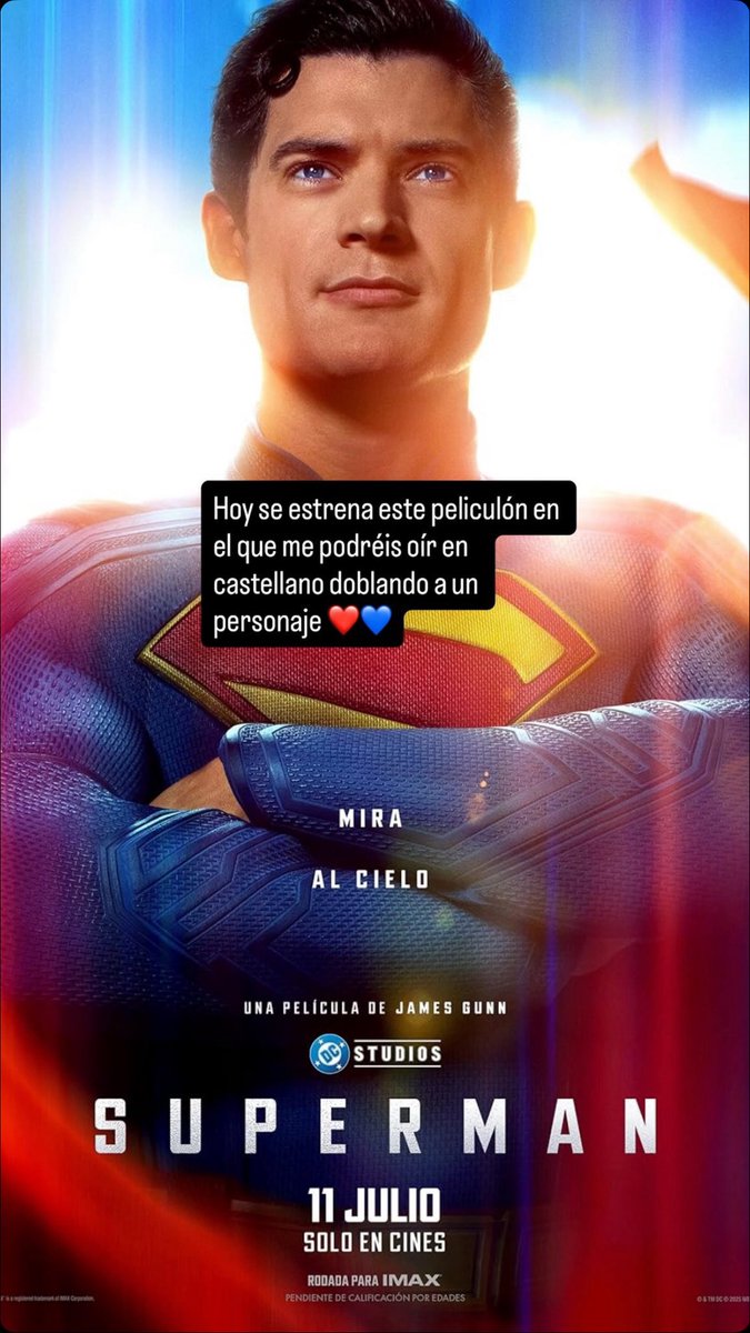 jordinaro's tweet image. No es Lex Luthor, pero… al menos estoy en el Supermanverso en todos los ámbitos. Y me hace feliz. ❤️💙
Gracias, equipo. 
#Superman 
#Doblaje
