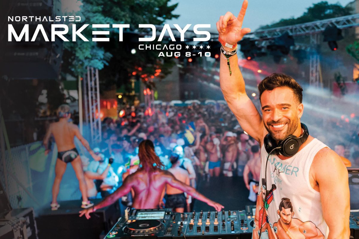 Northalsted Market Days (@marketdayschi) on Twitter photo Chicago's Biggest Street Fest & Hottest Summer Party is 3 Days this year! 🌈☀️ Join us Friday Aug 8, Saturday Aug 9 & Sunday Aug 10 for <a href="/Northalsted/">Northalsted</a> Market Days 2025. Chicago's Biggest Street Fest & Hottest Summer Party is 3 Days this year! 🌈☀️ Join us Friday Aug 8, Saturday Aug 9 & Sunday Aug 10 for <a href="/Northalsted/">Northalsted</a> Market Days 2025.