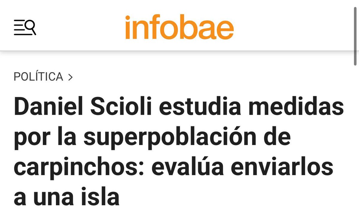 La respuesta no se hizo esperar:

"Carpinchos estudian medidas ante posible ataque de camaleones arribistas, 'son una verdadera plaga' declararon"