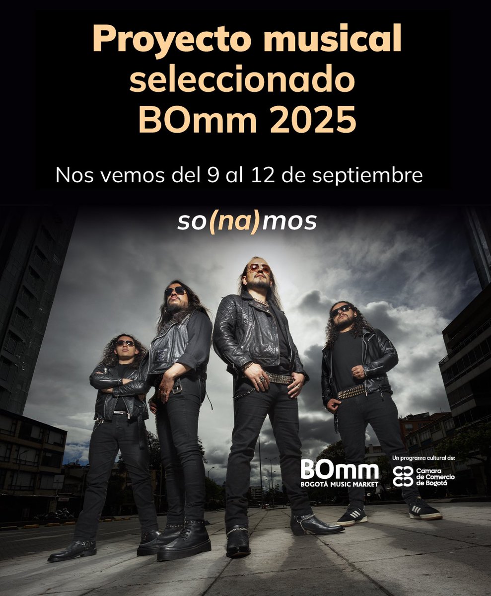 We’re pleased to be part of <a href="/BOmm_Bogota/">BOGOTÁ MUSIC MARKET</a> once again, a great opportunity for local artists and agents to connect and spread the Colombian fire around the world. See you there!

Thanks to <a href="/camaracomerbog/">Cámara de Comercio de Bogotá</a> for making this happen.

#bogotamusicmarket <a href="/WildNoiseProd/">Wild Noise Productions</a> <a href="/COPENHELL/">COPENHELL</a>