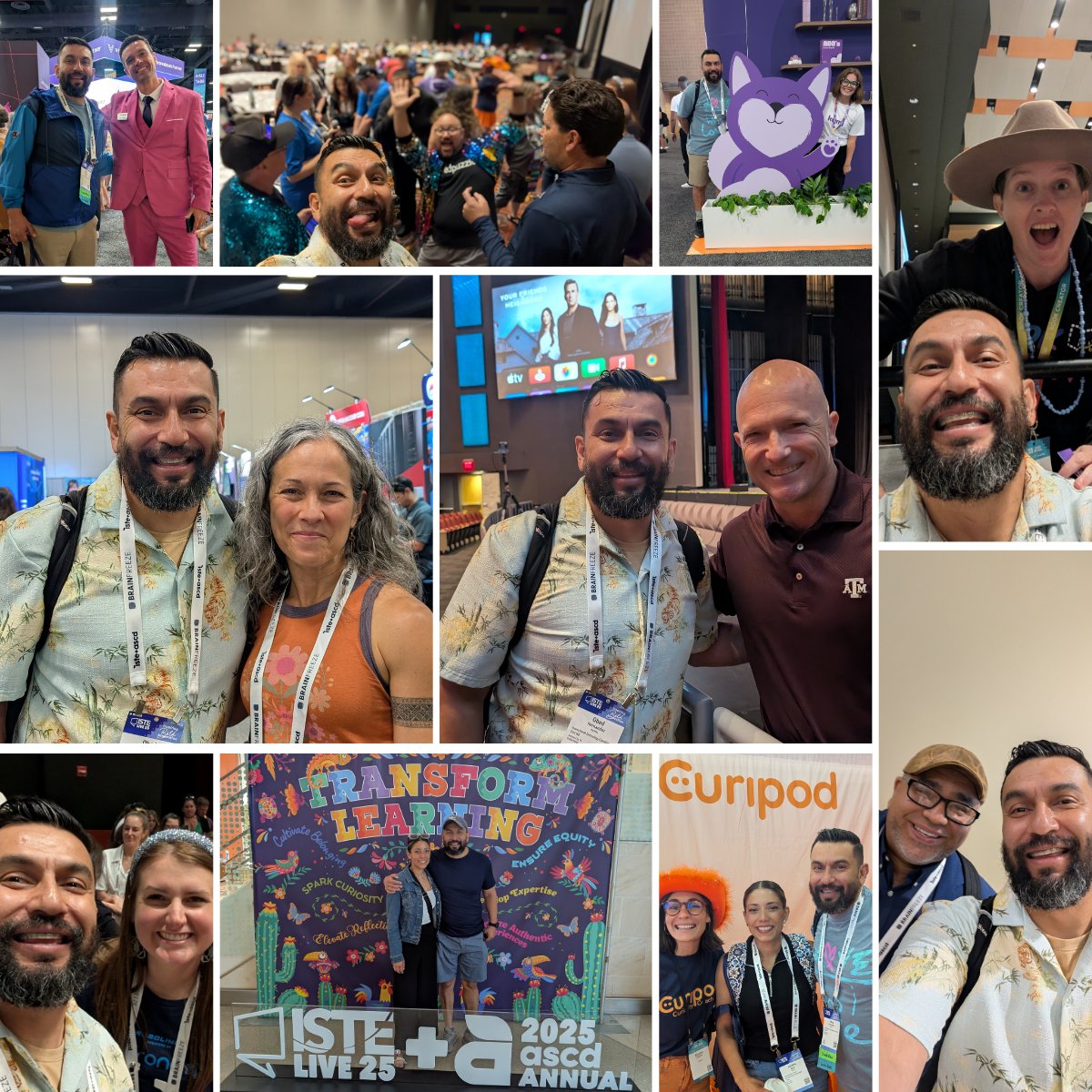 EdTech_ObeOne's tweet photo. My first #ISTELive25 was unforgettable! 🎉 Met #EdTech role models @E_Sheninger &amp; @cultofpedagogy , presented at the EdTech Smackdown (huge thanks to @mrshowell24 &amp; @abid_patel), &amp; learned so much! Grateful for @RaizFedCU scholarship &amp; sharing it with @msrojas_CCR. #EdTechLife https://t.co/F3lsukbEQj