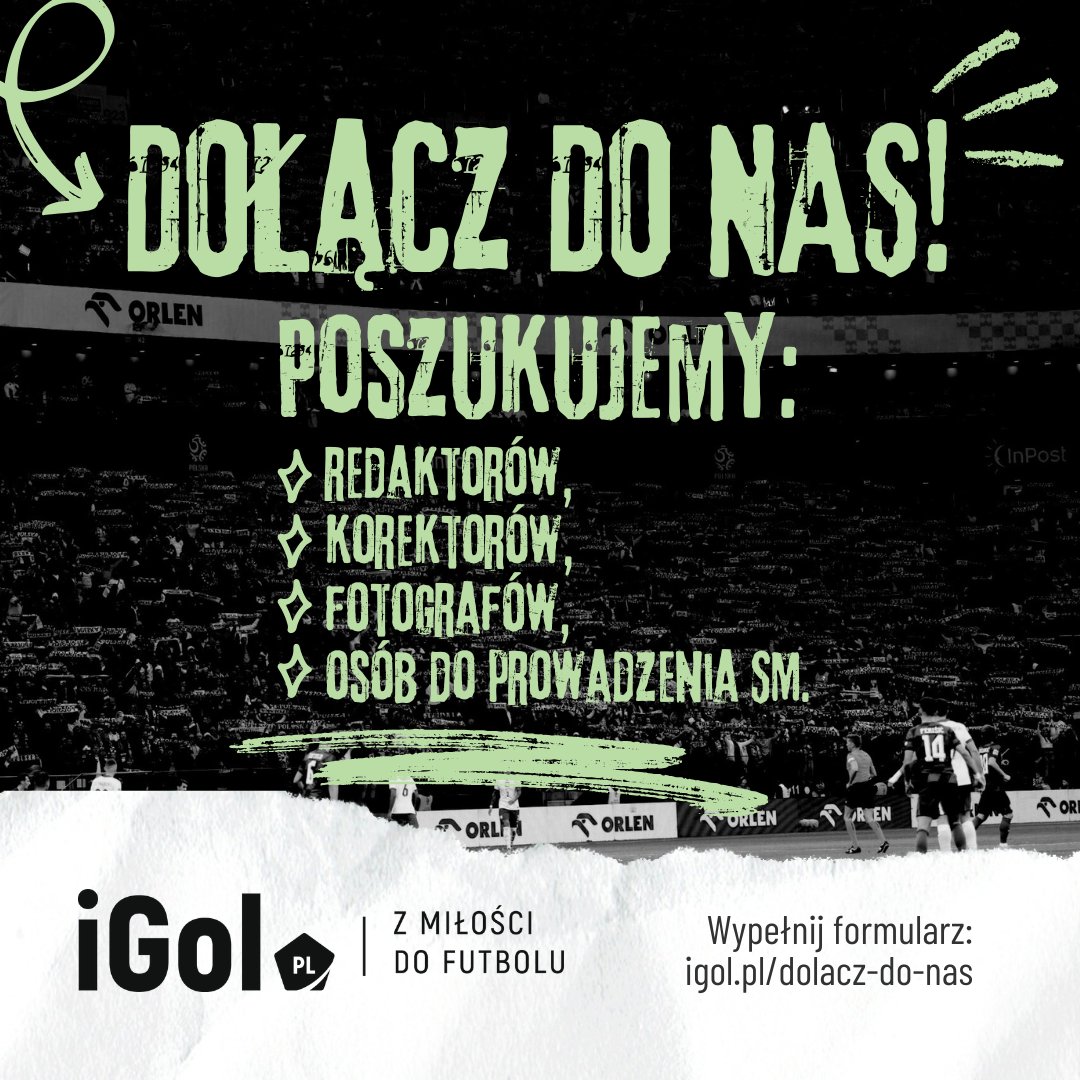 igolpl's tweet image. Marzysz o pracy w dziennikarstwie sportowym❓
Chcesz się sprawdzić i zdobyć cenne doświadczenie❓
Dołącz do naszej redakcji 🔊
Poszukujemy:
▶️ redaktorów
▶️ korektorów
▶️ fotografów
▶️ osób do prowadzenia Social Media
Więcej informacji 👇
igol.pl/dolacz-do-nas/