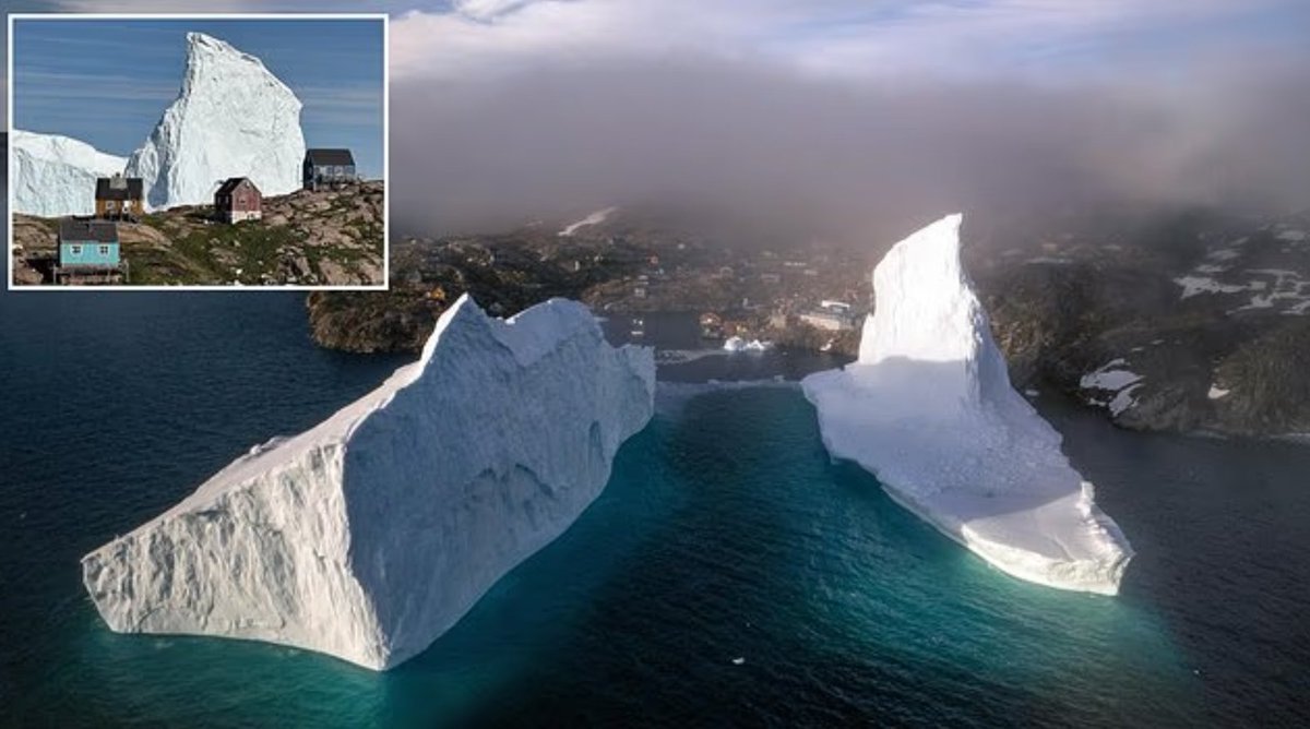 Massive Iceberg Threatens Homes As Skyscraper-Sized Ice Blocks Drift Towards Greenland's Coast
#breaking #news #Greenland 
youtube.com/watch?v=utwC7g…