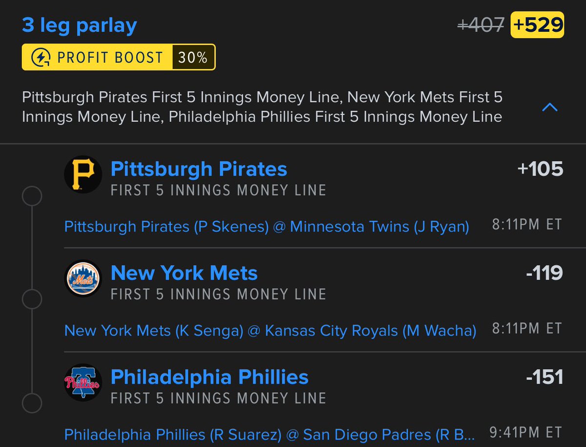 picks_da's tweet image. F5 ml parlay 👨🏻‍🚀

account.sportsbook.fanduel.com/sportsbook/add…