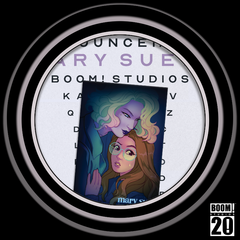 boomstudios's tweet photo. SCROLL to start your Day 5 exam for our latest @Comic_Con news!

The BUTTERFLY SDCC panel will be quite a spectacle—moreso now that a special signing is set to follow!

Next, dispel your headcanon: the REAL scoop on @megfitz89 &amp; @lisa_sterle’s new series MARY SUE is in full view!