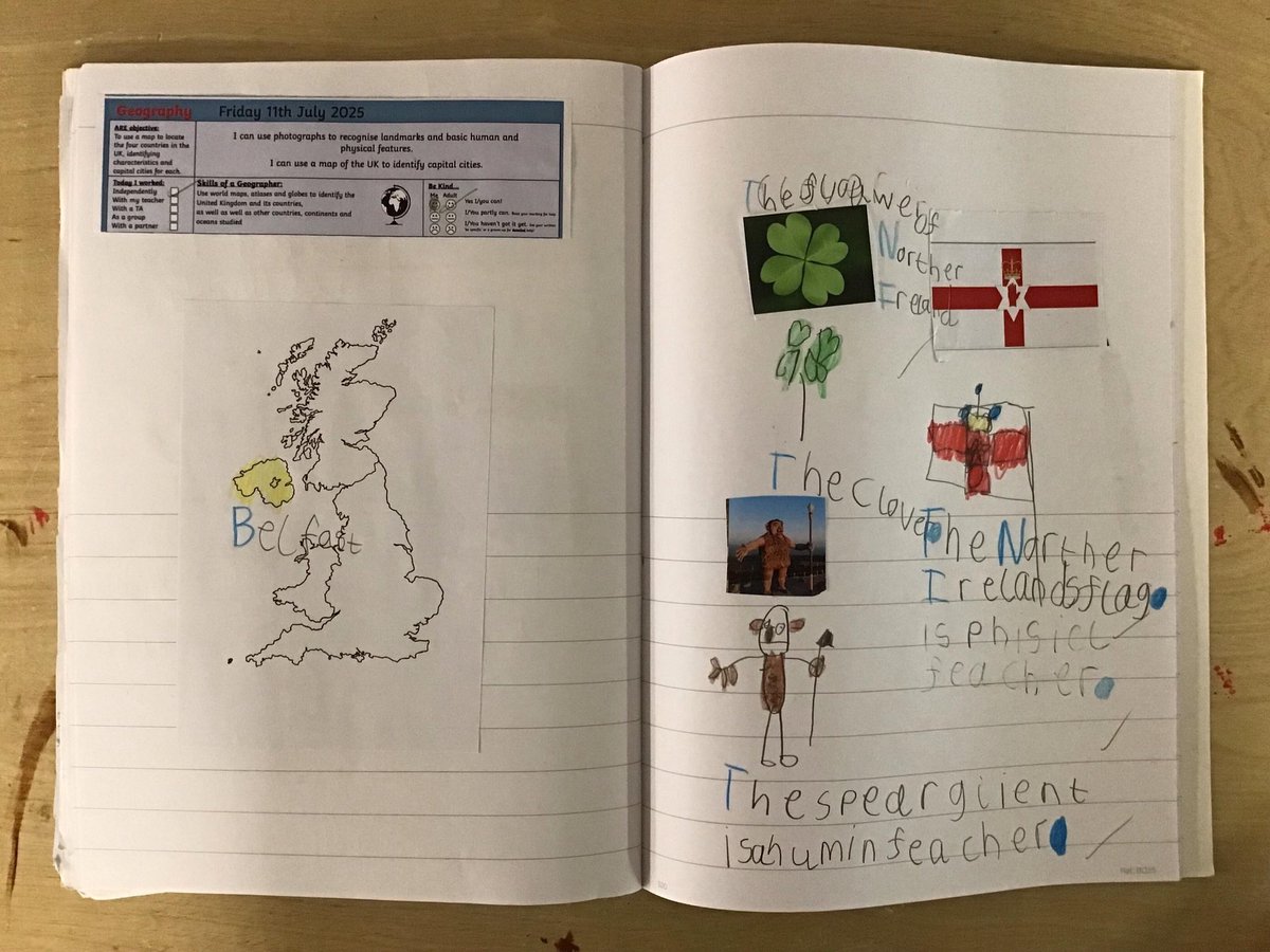 Year1Allenton's tweet photo. The children really enjoyed learning all about Northern Ireland this afternoon as part of our UK topic! ☘️ https://t.co/f0IsxYuswD