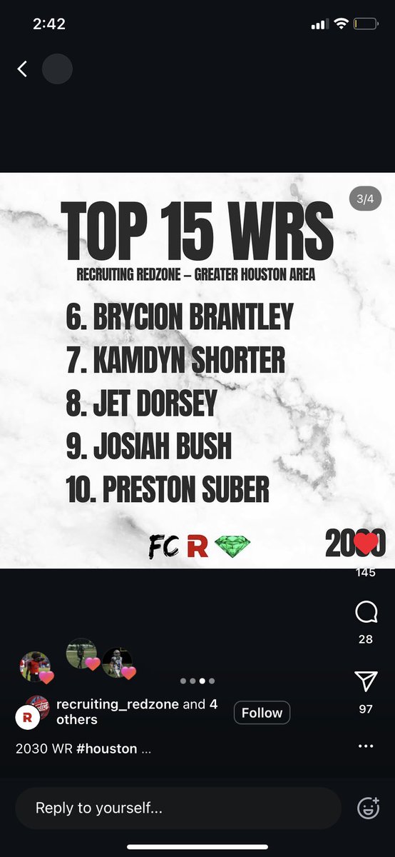 Preston Suber (@prestonsuber9) on Twitter photo Blessed to be recognized as a Top 10 WR in Houston by <a href="/recruit_redzone/">Recruiting Hub</a>. Thank you for the recognition and motivation! 🙏🏼🔥📈
<a href="/recruit_redzone/">Recruiting Hub</a>
@prepredzonenext
<a href="/vypehouston/">VYPE Houston</a>
<a href="/jackson_dip/">Jackson DiPasquale</a>
@prepredzonetx
@coachkrharrison
@jalil_johnson21
@fbucamp
@fbuhouston
@alpopsfootball Blessed to be recognized as a Top 10 WR in Houston by <a href="/recruit_redzone/">Recruiting Hub</a>. Thank you for the recognition and motivation! 🙏🏼🔥📈
<a href="/recruit_redzone/">Recruiting Hub</a>
@prepredzonenext
<a href="/vypehouston/">VYPE Houston</a>
<a href="/jackson_dip/">Jackson DiPasquale</a>
@prepredzonetx
@coachkrharrison
@jalil_johnson21
@fbucamp
@fbuhouston
@alpopsfootball
