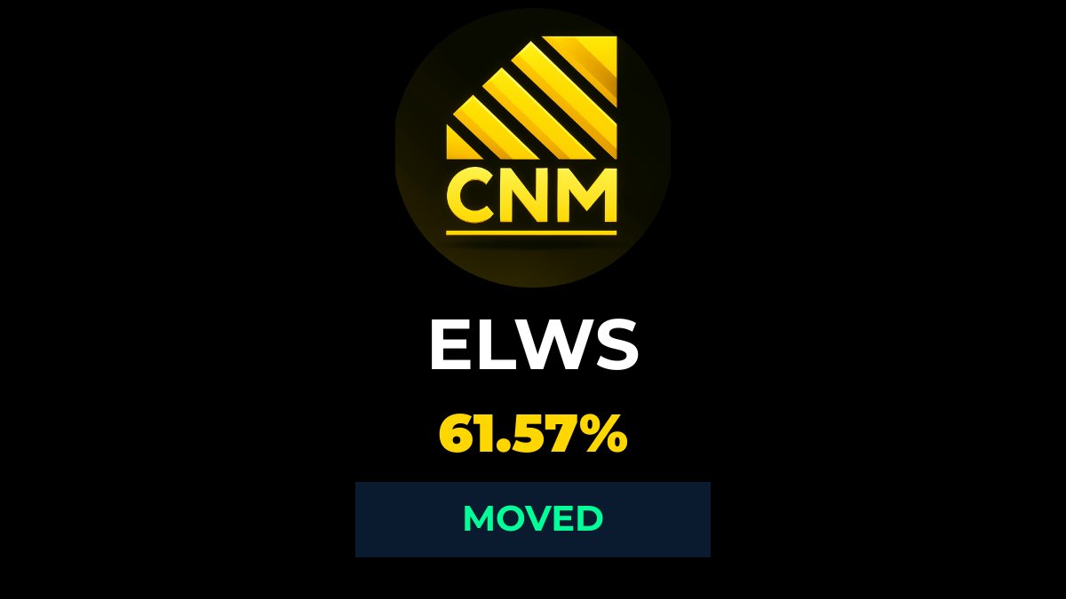CoachNickMoney's tweet image. 🚀✨ $ELWS just tore through resistance with sky-high volume! 📈 RSI screamed momentum, breaking new highs. Bulls are charging! 🔥🐂 #Breakout #SmallCapPower