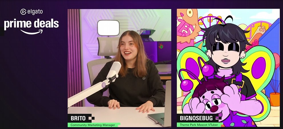 Being on the <a href="/elgato/">Elgato</a> channel was so fun - loved showing off my stream deck  and jumpscaring Brito with my mask off toggle LOL
I kept seeing my community pop into chat with my emotes and it meant to much 😭def made me less nervous, ilu grubs ❤️