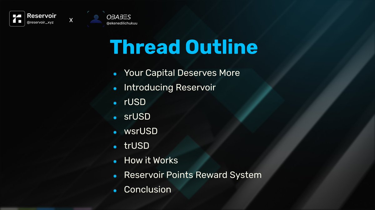 ekenedilichukuu's tweet photo. Thread Outline

Here are the key points we’ll discuss in this thread 

@reservoir_xyz @scribble_dao 
#WWF https://t.co/ZtCSD8Ocal