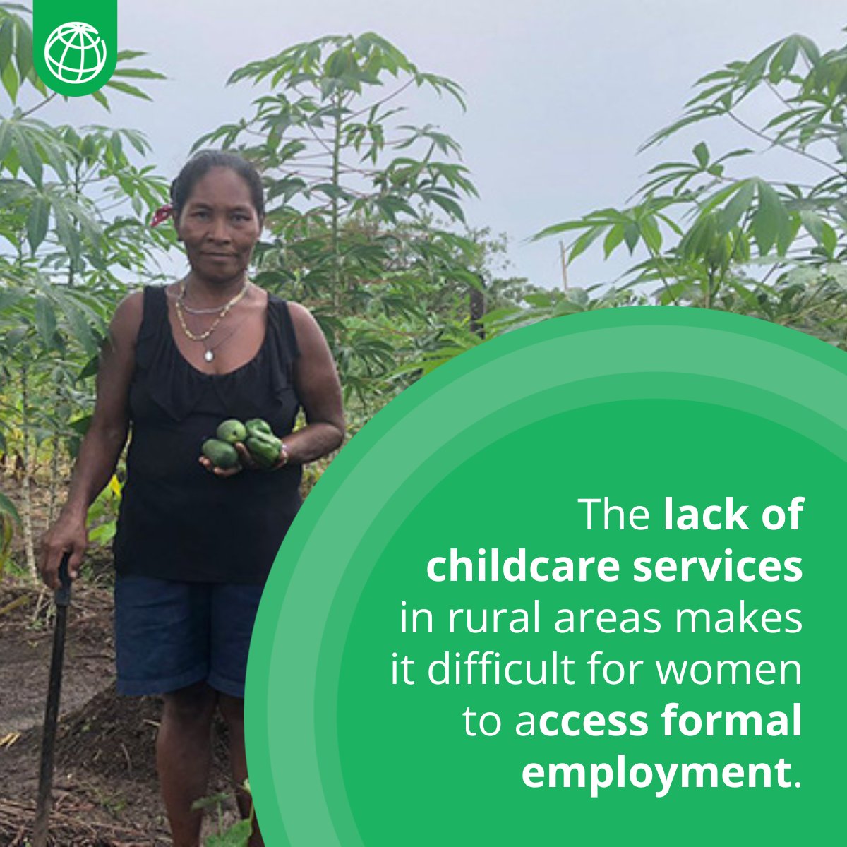 Connect4Climate's tweet image. In #Honduras, childcare services are limited, which affects the quality of employment for women.
How can we increase the availability of these services to improve jobs for rural women? wrld.bg/eOQz50Wnmkr