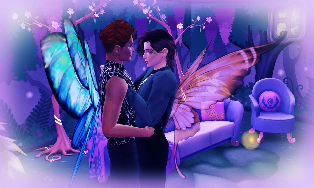 myBTSims's tweet photo. ✨🦋𝒻 ᵃ 𝒾 ᵣ ᵧ .✧˚𝒻 ʳ ₒ 𝓁 ₗ 𝒸ₛ💞🍃 

˖⋆˚friday night at the lounge ˖⋆˚
#myBTSims_Occult #TS4 #BTS #Taehyung
🧚‍♂️ TaeTae ✨  &amp; 🌱 Gilly🍃🌸
animation : Kiss-n-Grind mod © Utopya_cc https://t.co/fiP4ZKC0HH
