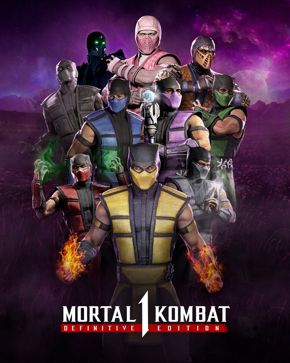 MortalKombat's tweet image. Masters of fire, ice, water, and more. But above all, they're masters of kombat. #MK1