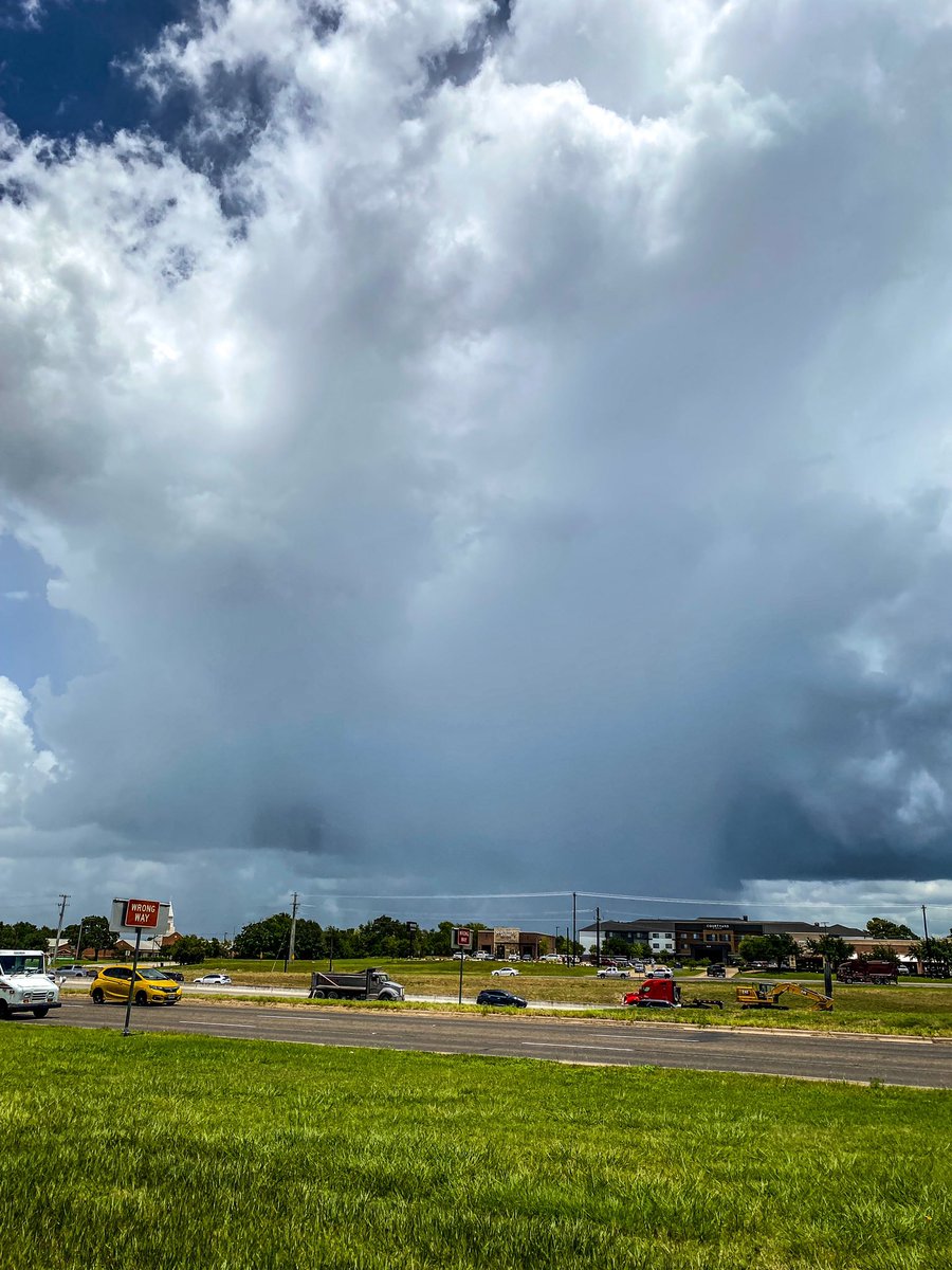 Storm clouds this afternoon in College Station