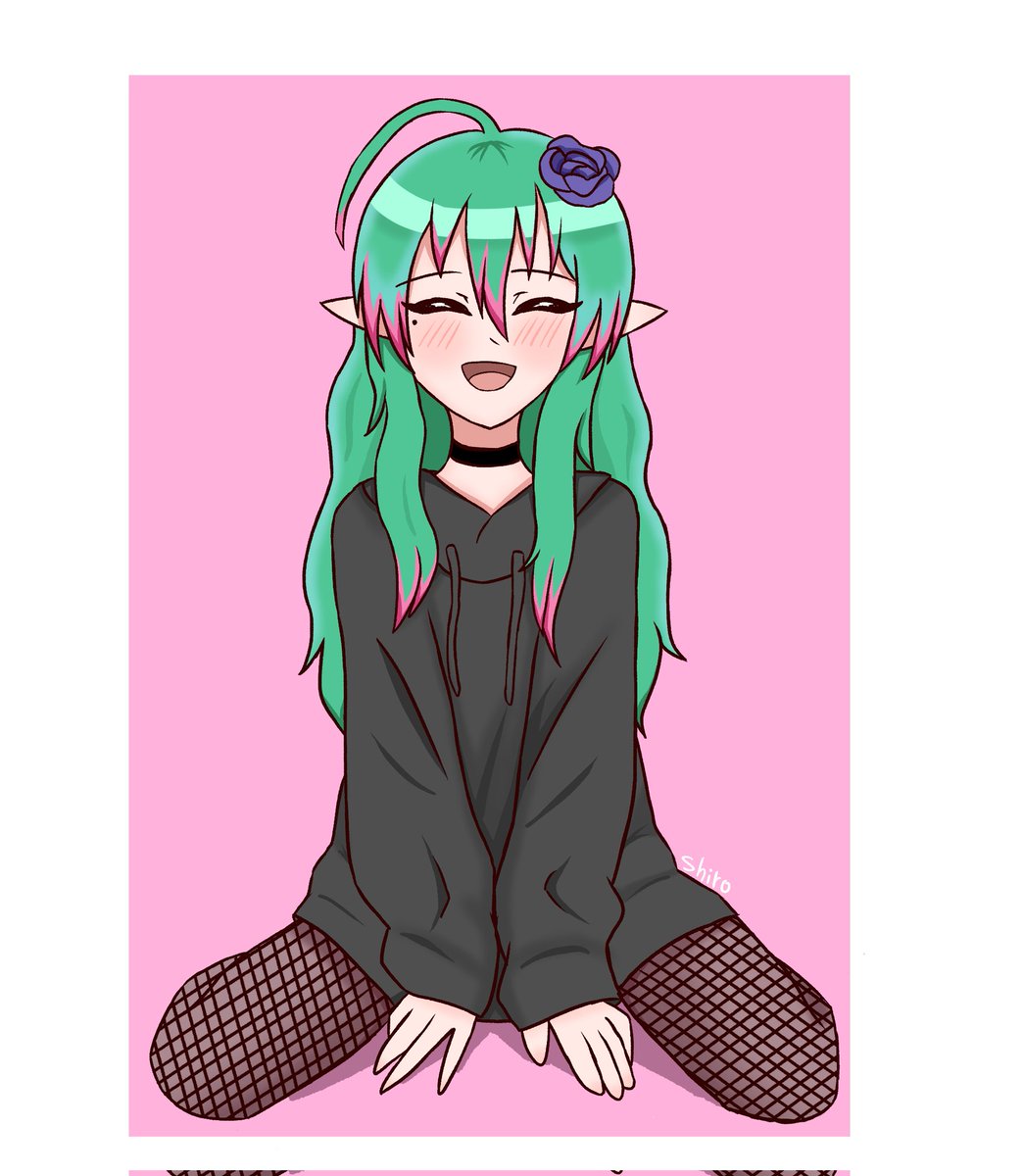 ShirouyaVT's tweet image. ¡Soy yo con pelo suelto! Dibujito x los 3 meses de Stream 💘 gracias a todos los que me ven por su apoyo! 💚
#Vtuber