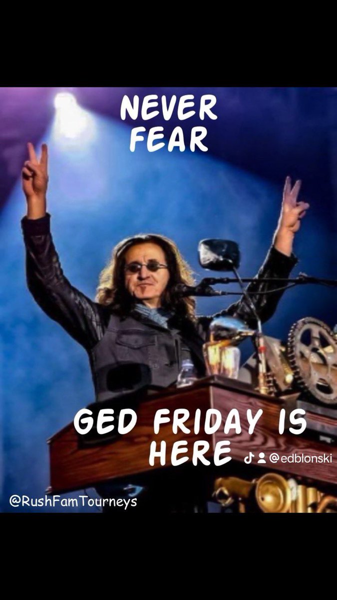 EdBlonski's tweet image. Just between the ice ages anyway
I want to talk but I haven't got enough to say
I don't mean to be so nihilistic
Forgive me if I seem to be too realistic
#thankgeditsfriday #rush