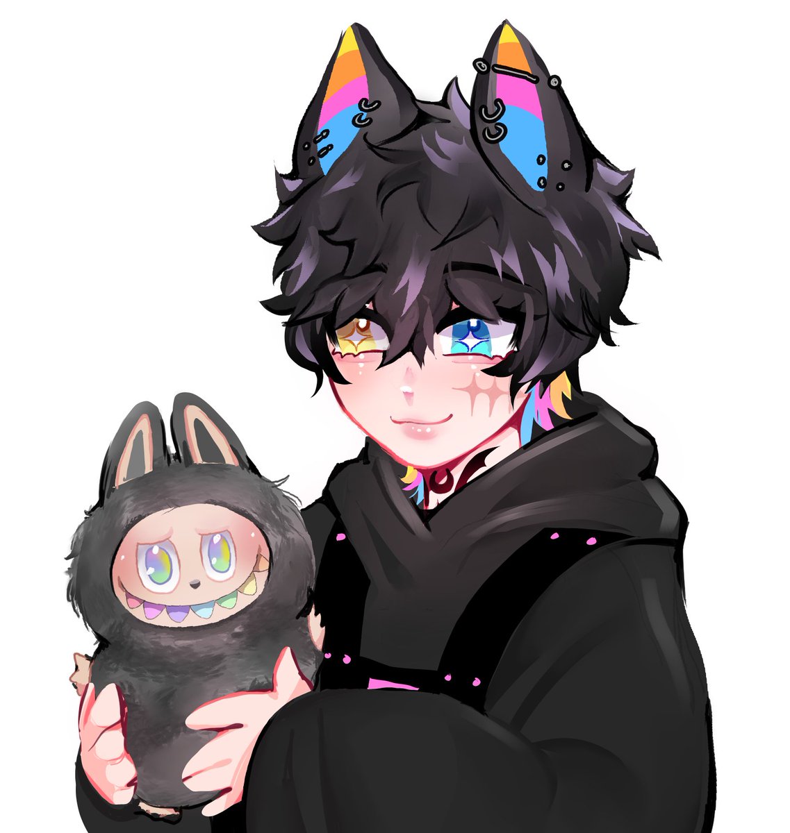 Hex_PNGtuber's tweet photo. Does anyone else like Labubus? 🫣 I recently got a secret in a blind box and was so gobsmacked LMAO they are like cute lil gremlins 💜
.
.
#labubuv3 #labubu #Vtuber #pngtuber #ENVtuber #Myart #CLIPSTUDIOPAINT https://t.co/rr0zr13cg7