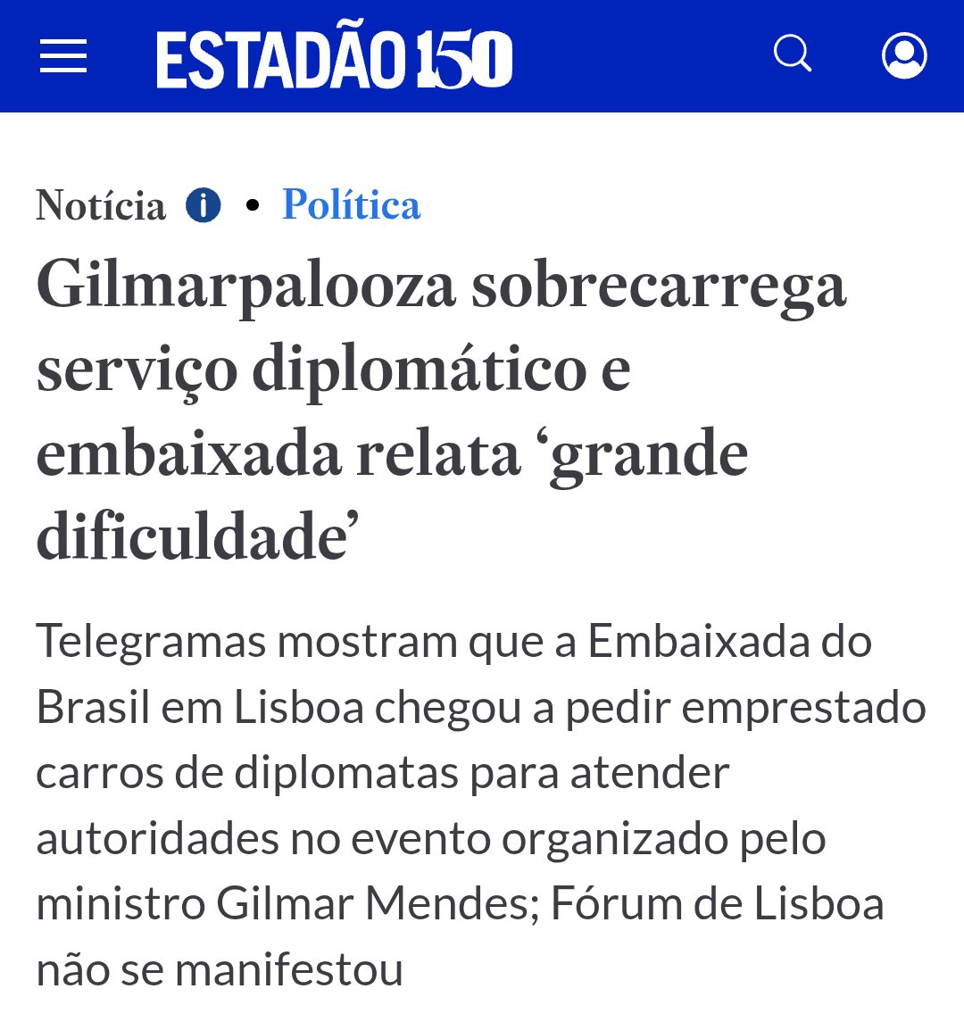 conradohubner's tweet image. Custos do Fórum de Lisboa
Teve congestionamento de jatinhos nos aeroportos
Teve sobrecarga no serviço diplomático
Evento privado financiado também por recursos públicos, não sabemos quanto