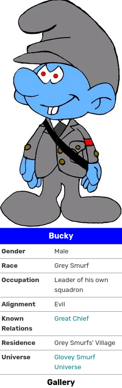 So I found this while looking for that one GIF of the Grey Smurf.