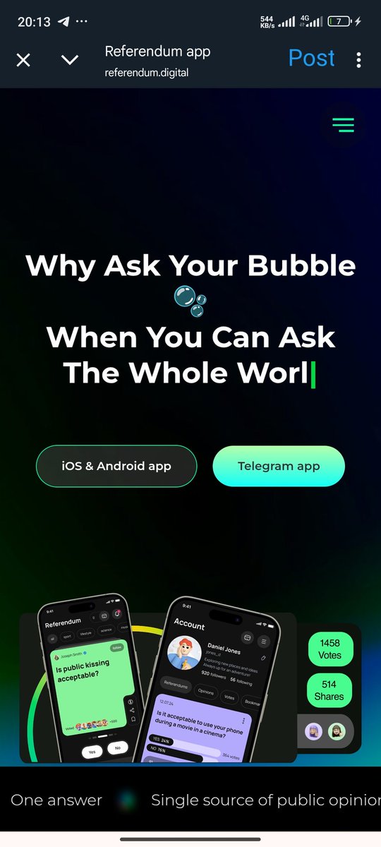 Pawmacist 💎 (@pawmacist) on Twitter photo Do you know?
<a href="/referendum_app/">REFERENDUM</a> now lets people speak their minds in different languages, with live translation that picks up local slang and keeps out spam. Your words are clear, your vote counts, and nothing gets lost. Each vote is stored onchain, building a record that respects Do you know?
<a href="/referendum_app/">REFERENDUM</a> now lets people speak their minds in different languages, with live translation that picks up local slang and keeps out spam. Your words are clear, your vote counts, and nothing gets lost. Each vote is stored onchain, building a record that respects