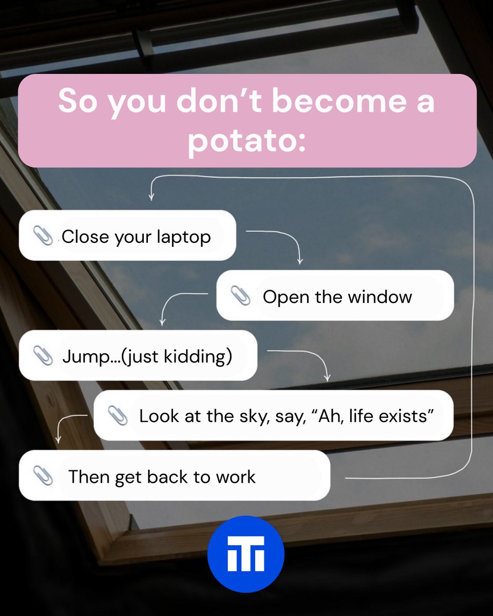 TripleOneWorld's tweet image. Rest your eyes, stay hydrated, move your body, and take a moment to simply look up…🌿 
In decentralized work, these small acts of self-care aren’t just encouraged - they’re essential✨
#decentralizedwork #selfcare #worklifebalance #wellbeing #focus #boundaries