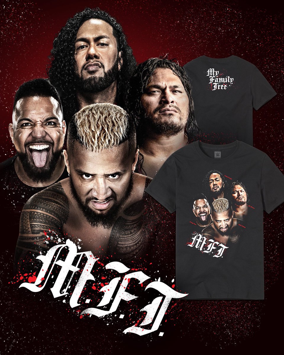 WWEShop's tweet image. My Family Tree! Solo Sikoa has a NEW tee at #WWEShop! #WWE
馃洅: bit.ly/3TDtnJM