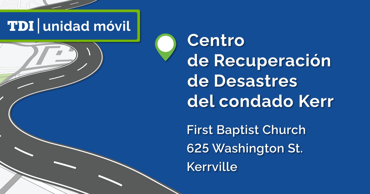 TDIespanol's tweet image. Si sufrió daños y tiene preguntas sobre seguro llame a la Línea de Ayuda o visite el Centro de Recuperación de Desastres.
☎️ 800-252-3439
⏰ 8 a.m. a 7 p.m. , Lun-Vier | 9 a.m. a 5 p.m. fines de semana
📍First Baptist Church. 625 Washington St.
⏰ 8 a.m. a 7 p.m. diariamente