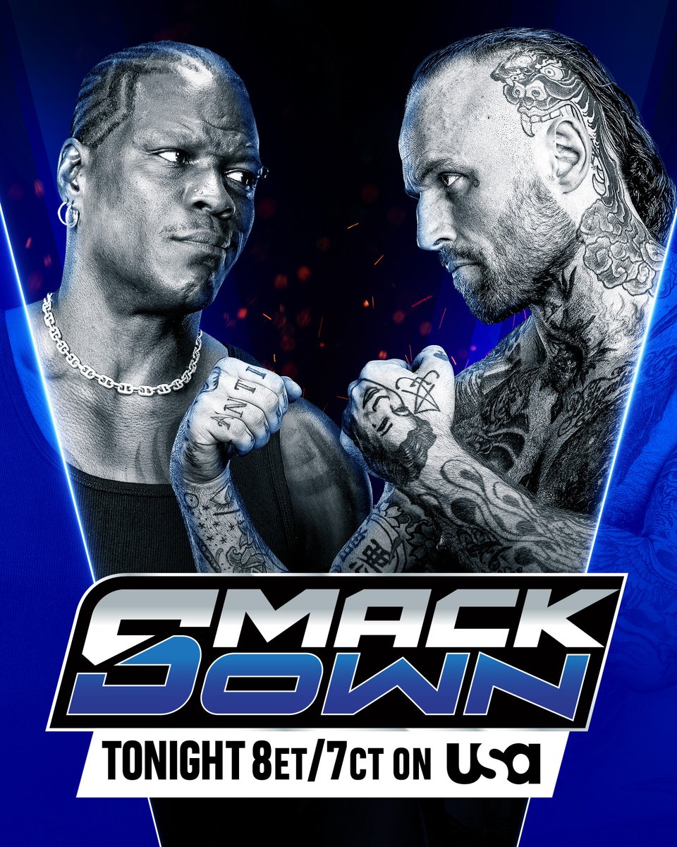 WWE (@wwe) on Twitter photo After some intense interactions the past few weeks, <a href="/RonKillings/">Ron Killings</a> and <a href="/Aleister_Blxck/">Aleister Black</a> go one-on-one TONIGHT on #SmackDown!
📺 8ET/7CT on <a href="/USANetwork/">USA Network</a> After some intense interactions the past few weeks, <a href="/RonKillings/">Ron Killings</a> and <a href="/Aleister_Blxck/">Aleister Black</a> go one-on-one TONIGHT on #SmackDown!
📺 8ET/7CT on <a href="/USANetwork/">USA Network</a>
