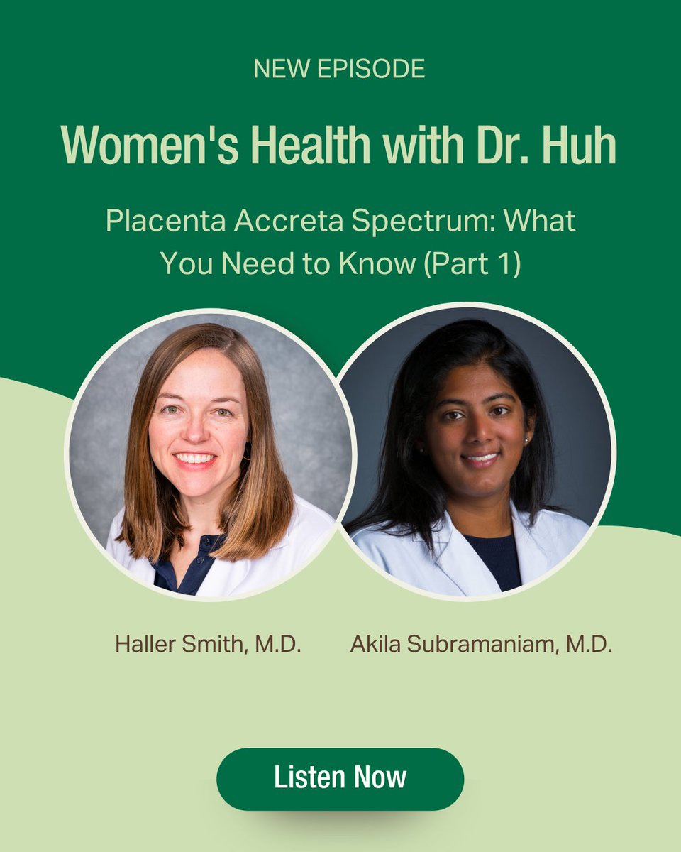 Warner Huh, M.D., joins Akila Subramaniam, M.D., and Haller Smith, M.D., to discuss placenta accreta spectrum and its rising incidence, how it is diagnosed, and how team-based planning improves outcomes. 

🎧 Listen here: brnw.ch/21wU5iT