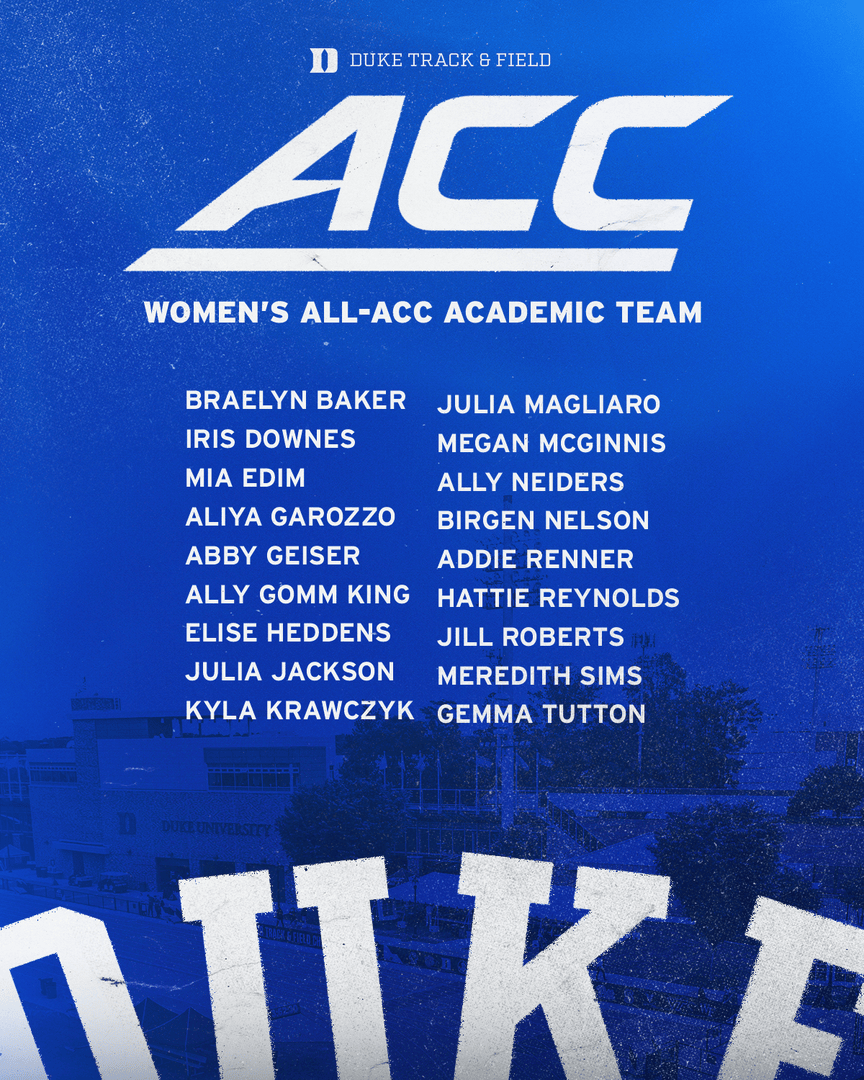 A successful spring semester on and off the track! 😈📚

#HereComesDuke