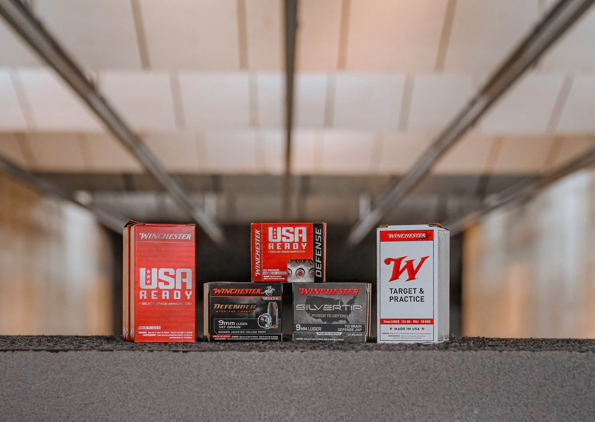 winchester's tweet image. Winchester has the perfect 9mm for all your shooting 💥
From range day to real-world defense, Winchester delivers trusted performance across every scenario:
🔘 White Box – Reliable, accurate, and perfect for training
🔴 USA Ready – Match-grade performance for serious practice…