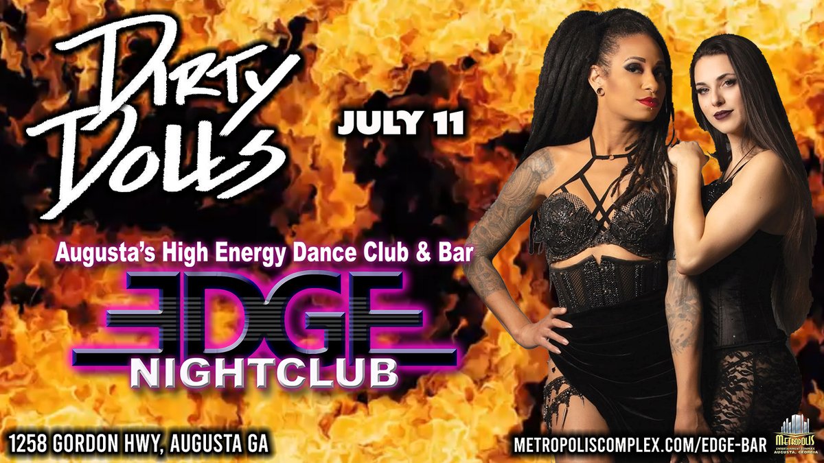 ParliamentAug's tweet photo. Ready for a show that's equal parts sultry & spectacular? This isn't your average Friday night- it's a full sensory experience that'll leave you breathless. The Dirty Dolls perform tonight at Edge!
π Showtime 11 PM
π« Cover $10 | 21+
#EdgeNightclub #AugustaGA #GayAugusta https://t.co/XaSGyz4Dpk