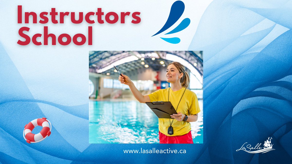 We are offering Instructors School, August 8 to 10 and August 15 to 17. ☀️ This course focuses on preparing the instructor to teach and evaluate basic swim strokes and related skills. #LivingLaSalle

To register: ow.ly/KgWT50WnHYe