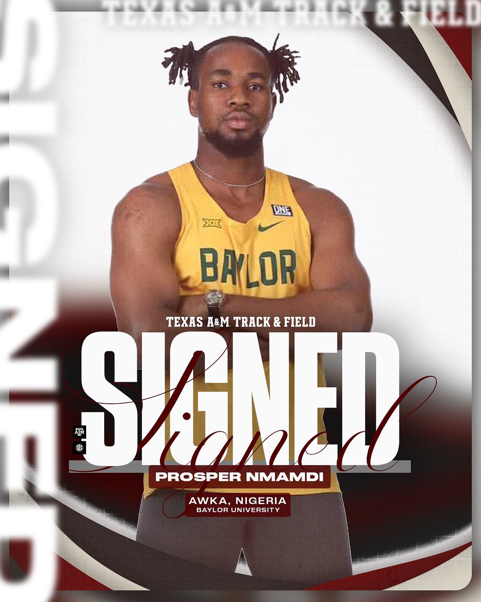 aggietfxc's tweet image. An Olympian making the move to Aggieland 👀
Welcome to Cstat, Prosper 👍
#GigEm // #AggieTF