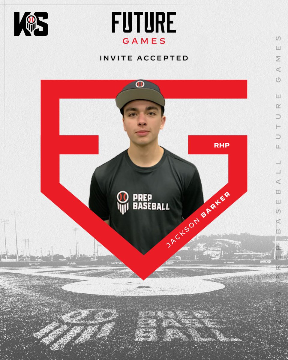 𝗜𝗡𝗩𝗜𝗧𝗘 𝗔𝗖𝗖𝗘𝗣𝗧𝗘𝗗 ✅

RHP Jackson Barker (Shawnee Mission South) is locked to represent Team Kansas at the 2025 <a href="/prepbaseball/">Prep Baseball</a> Future Games! #PBFG25

👤: loom.ly/ww2IIbA // <a href="/jacksonbark13/">Jackson Barker</a>