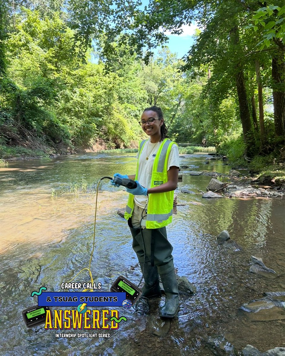 TSUCollegeofAG's tweet image. Sydney Wyche is interning with @NashvilleMWS this summer, 💧 🚰 working on a number of projects with NMWS this summer, everything from updating the city’s tree inventory using Geographic Information Systems mapping technology to assisting with watershed stream sampling. 🔬
