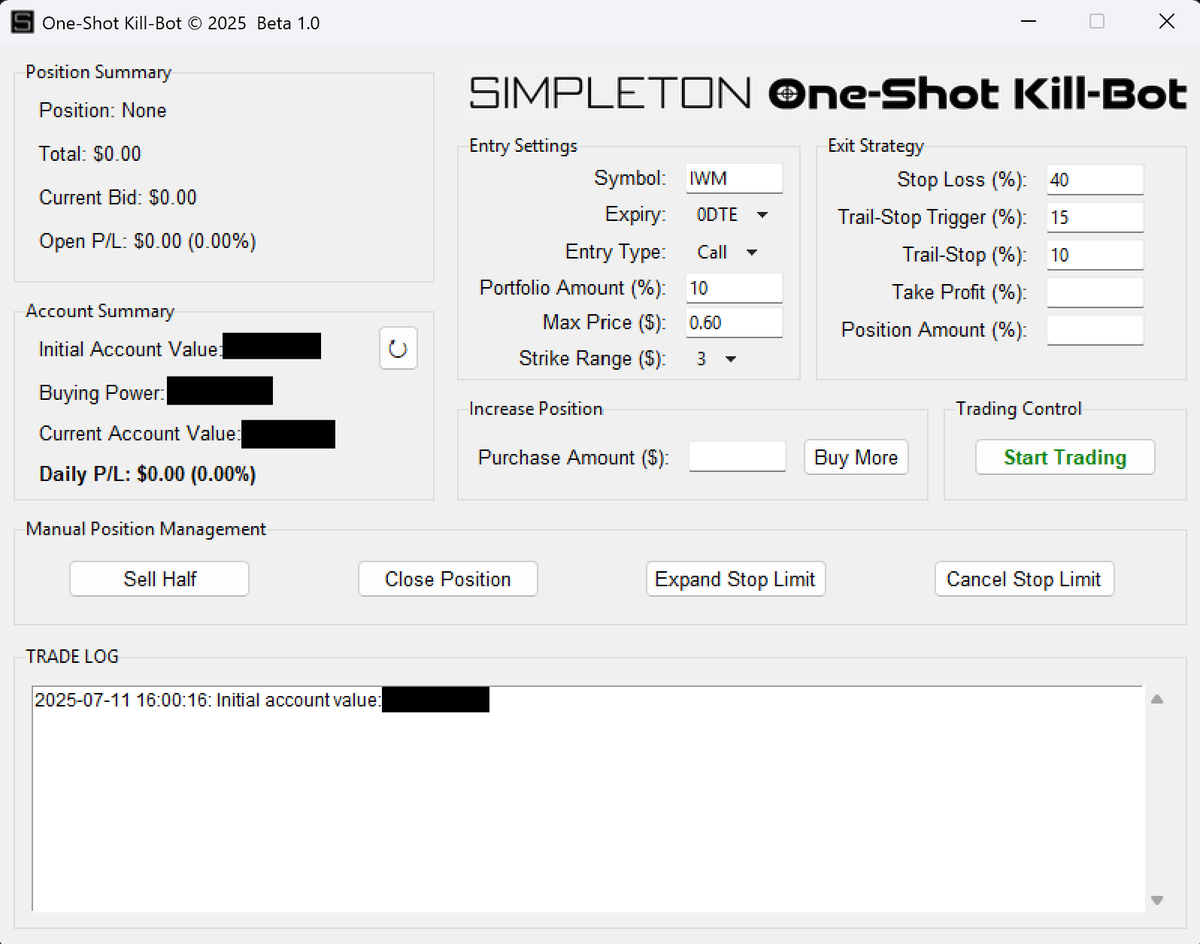 SimpletonTrade's tweet photo. Say hello to the Simpleton One-Shot Kill-Bot, the quintessential day trading companion. https://t.co/zV6V6S7FcW