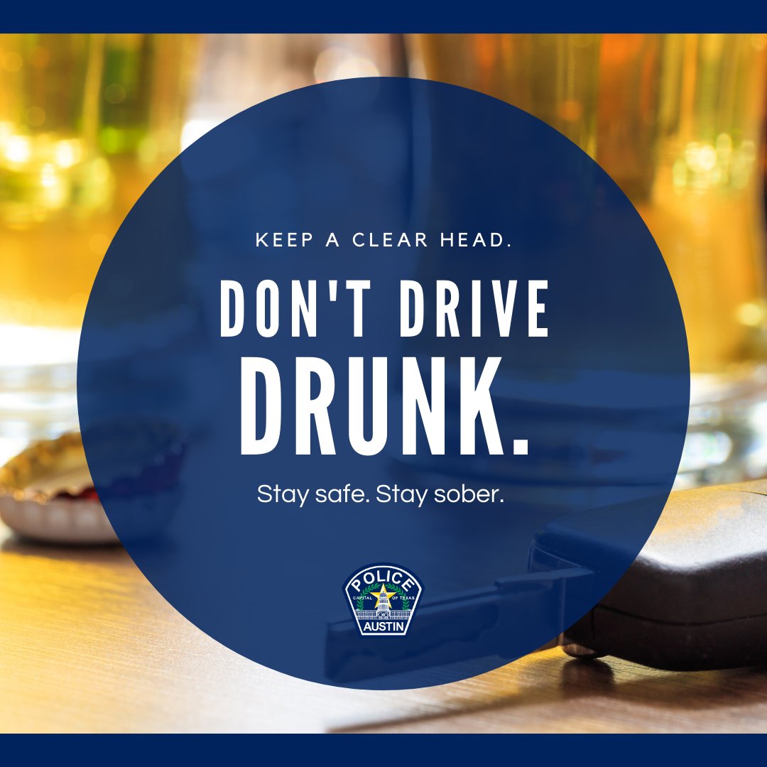 Austin_Police's tweet image. Driving while impaired can reduce your reaction speed significantly and endanger others on the road. Don't drink if you plan on driving home. Instead, plan a sober ride home or have a designated driver if you're going to drink.
#ArriveAlive #EndTheStreakTX
.
Manejar bajo los…