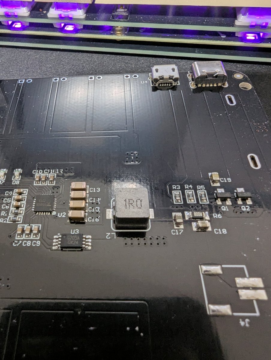 When assembling the signal sleuth and you go to test it with the battery board make sure you use the standoffs or a 3d printed spacer. If the pins from the components on this case touch this big inductor it will burn out the power ic on the board.. even with the spacers or