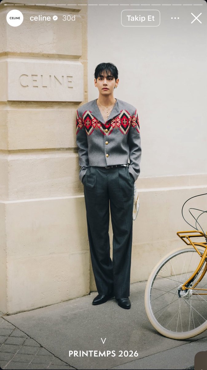 Celine Instagram Hikaye Güncellemesinden Taehyung🤍