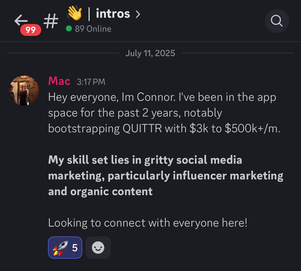 JosephKChoi's tweet image. didn’t know QUITTR was at $500k/mo already
$1M soon 🙏
welcome to the Club @connormclarenn