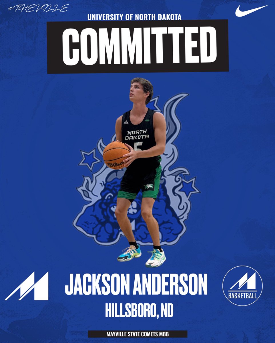 MSUCometsMBB's tweet image. Comet Nation, Welcome Jackson Anderson from University of North Dakota and his hometown of nearby Hillsboro, ND! Ⓜ️💫☄️🔵⚪️
#Welcome | #NDComet | #CometBall | #TheVille