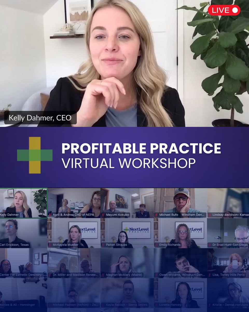 NLPractice's tweet image. What a transformative day with our Profitable Practice Course! Thanks to every dental innovator and to CEO Kelly Dahmer for leading the charge—excited to keep leveling up together. #ProfitablePractice #DentalLeadership