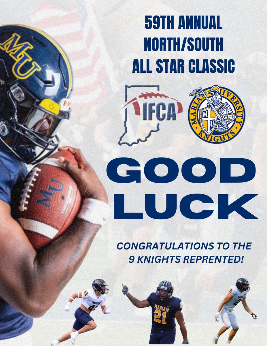 rldeckard's tweet image. Good luck, Future Marian Knights! Have fun tonight!