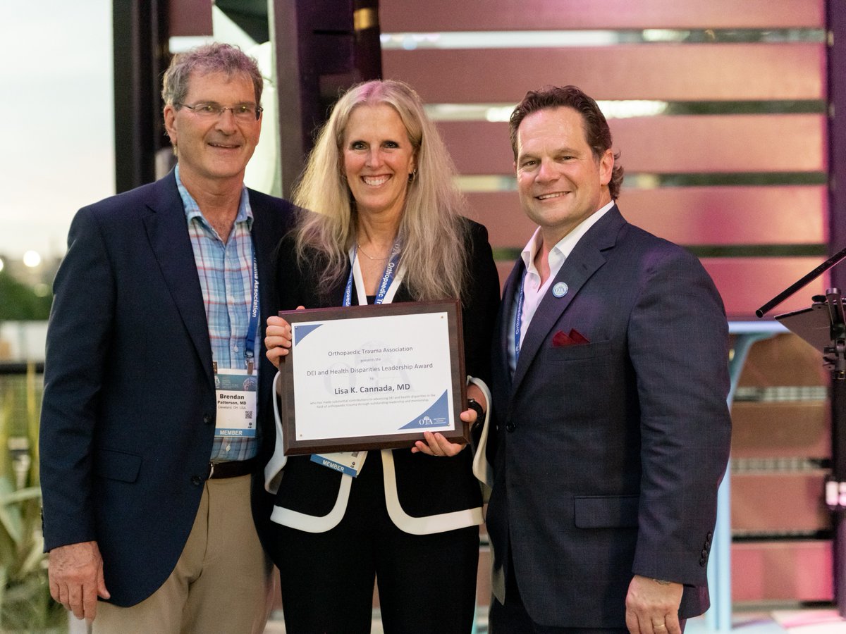 otatrauma's tweet image. The OTA DEI and Health Disparities Research and Leadership Award is a prestigious award given to an individual who has made substantial contributions to advancing DEI and health disparities research in the field of orthopaedic trauma through participation and excellence in…