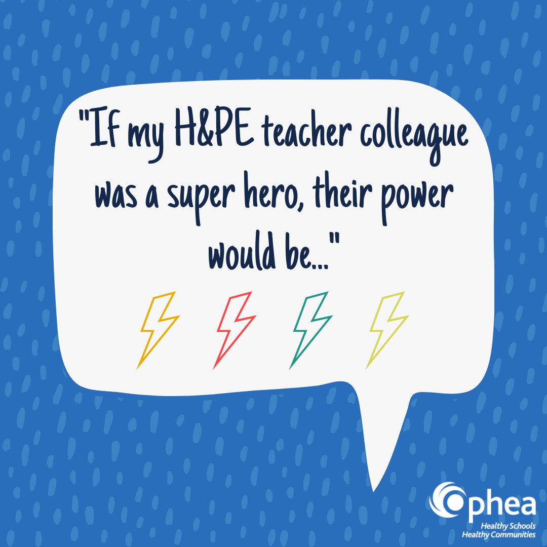 💥 If my H&amp;PE teacher colleague was a superhero, their power would be... 
Endless energy? The ability to motivate anyone? Dodging flying balls with super speed? Tell us what superpower your H&amp;PE teacher colleague would have—and why they totally deserve a spot in the hall of fame!