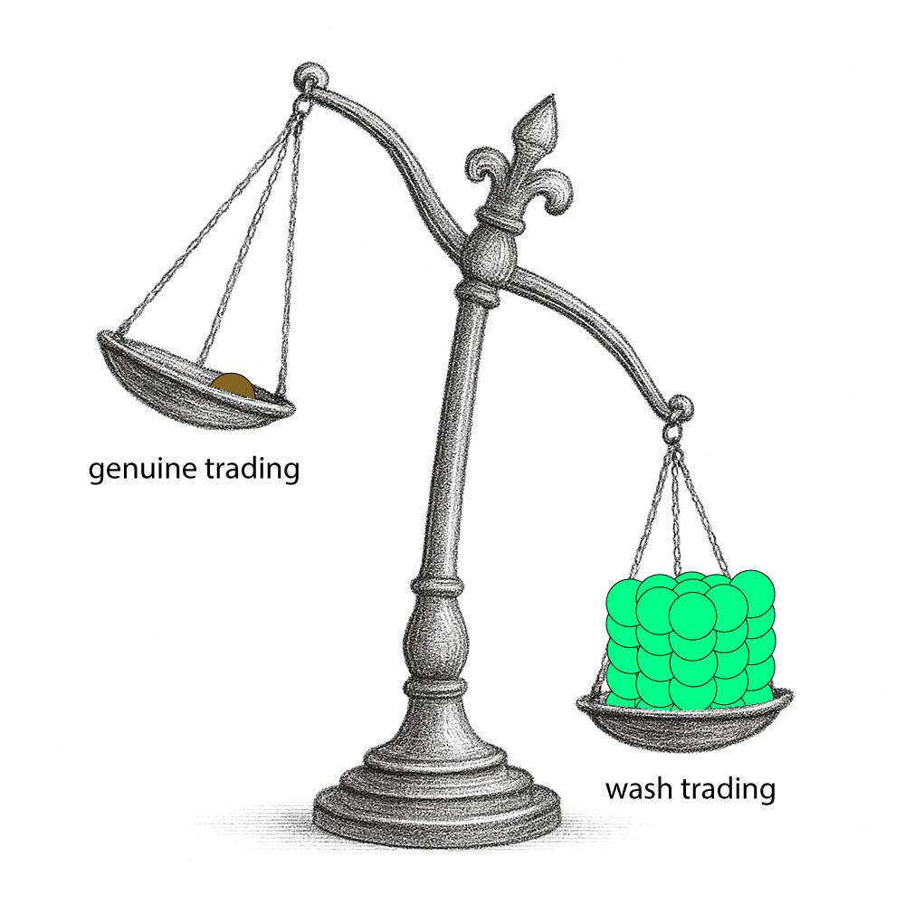 Wash trades dominated Epoch 6 — over 99% of volume came from other DLPs doing wash trading, capturing most of the 45k VANA rewards.

YKYR, with top real volume, earned just 33 VANA.

The system still counts wash trades — @Vana Foundation will decide whether to burn or reallocate