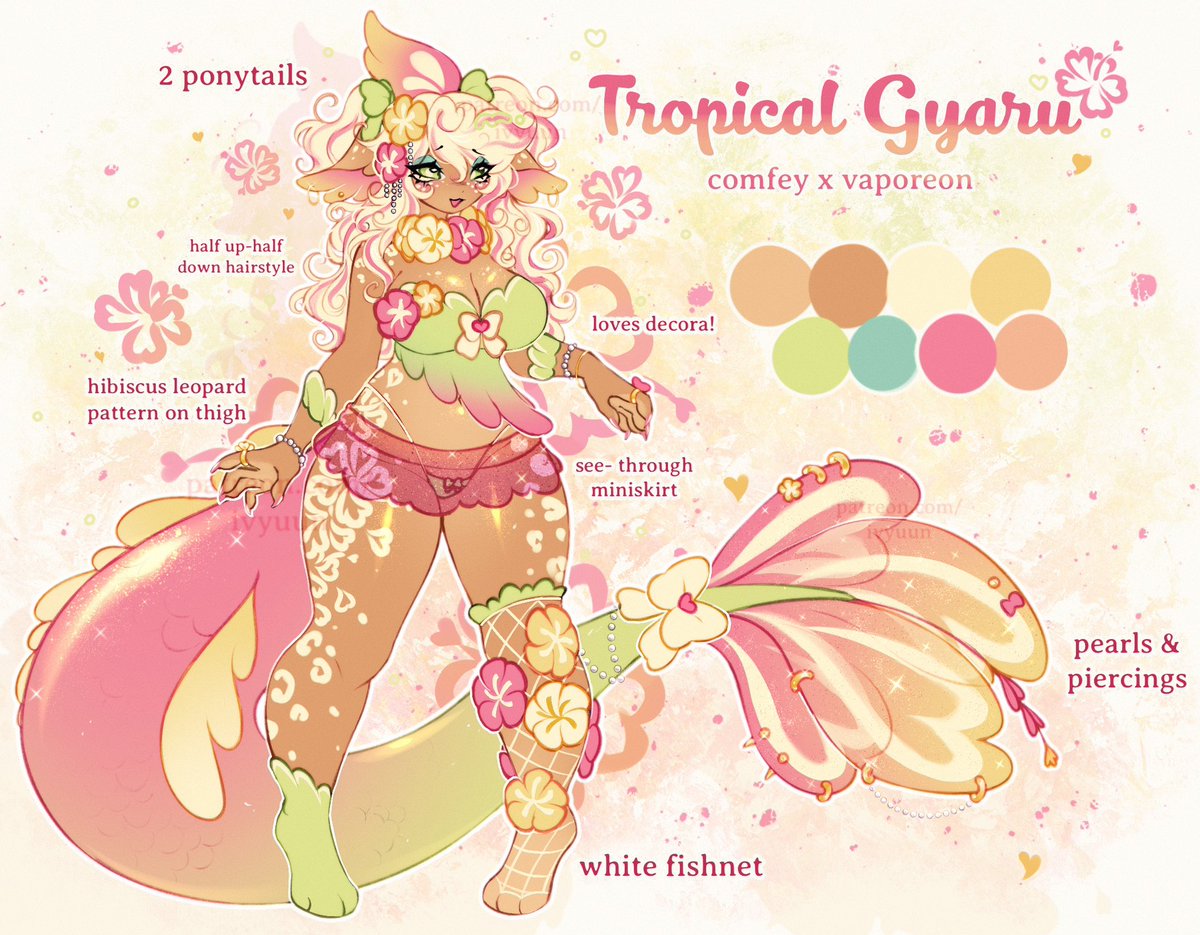 Tropical Vaporeon 🌺🍍🌊